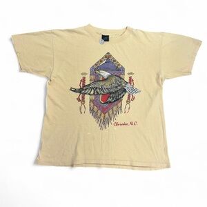 Vintage 90s Eagle Cherokee N.C. Tan Graphic Tee